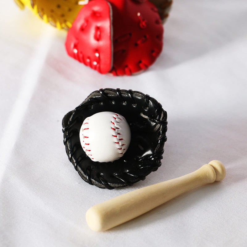 Newborn Photography Props 3 Piece Baseball Bat And Glove Set Color A - Image 4