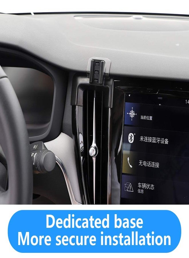musttrue LUNQIN Car Phone Holder for Volvo S60 2019 2020 2021 2022 2023 2024 2025 2026 Auto Interior Accessories Best Cell Phones Mount Cellphone Mobile Cradle Charging Navigation Bracket Vent Stand Accessory - Image 4