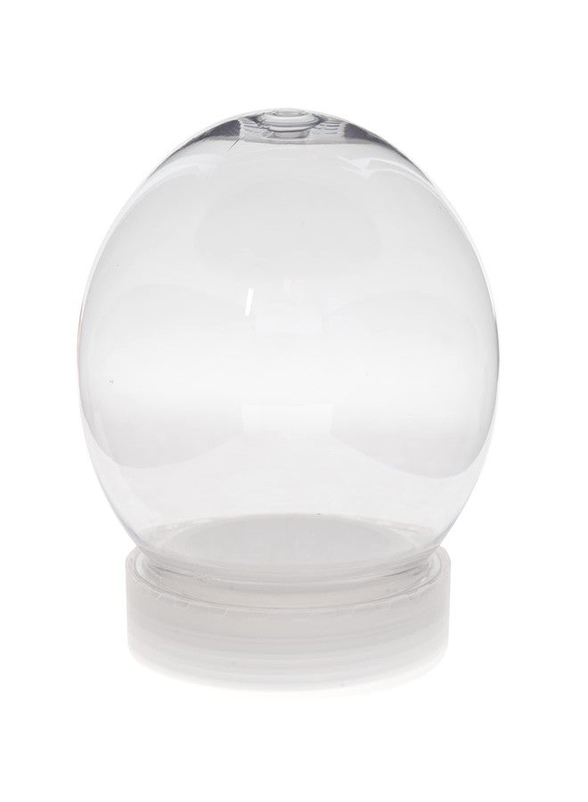 Creative Hobbies Pack of 6 (100mm) 4 Inch DIY Snow Globe Water Globe - Clear Plastic with Screw Off Cap | Perfect for DIY Crafts and Customization - Image 2