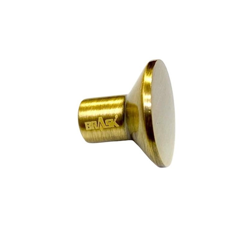 BRASK BRASK Solid Brass Knobs for Drawers Cabinets Wardrobes Kitchen Drawers Drawer Pulls Round Shape 28 mm Model No 005 Antique 1  - Image 3
