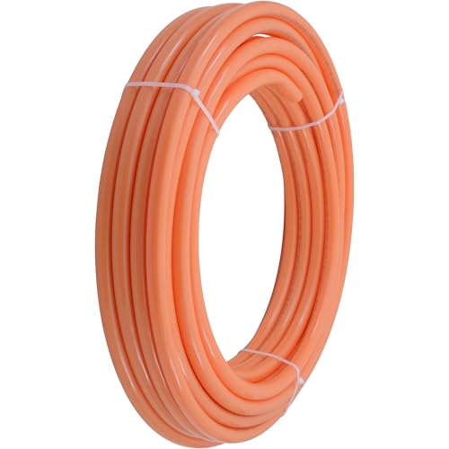 SharkBite 3/4 Inch x 100 Feet Orange PEX Pipe, Oxygen Barrier Flexible Water Tubing for Radiant Heating, U870O100 - Image 1