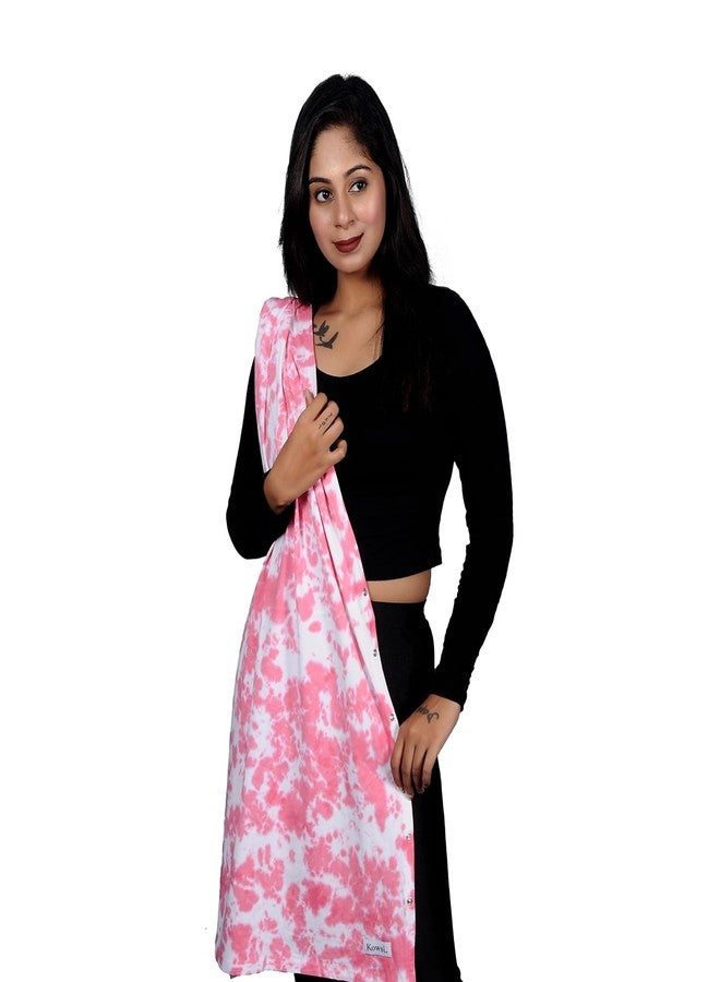 Kowsi Premium Soft Cotton Mother's Feeding/Nursing Shawl (Pink) - Image 5