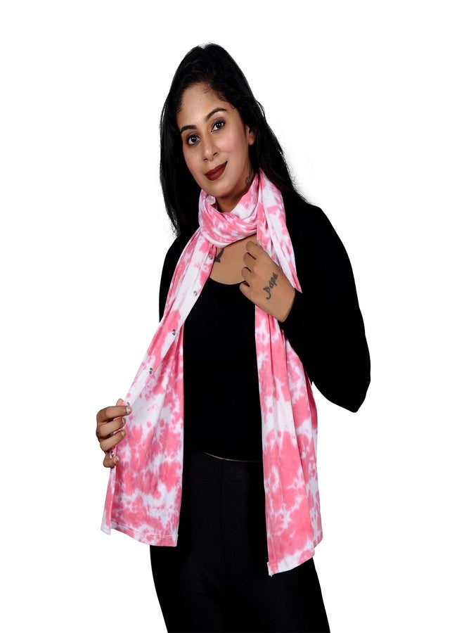 Kowsi Premium Soft Cotton Mother's Feeding/Nursing Shawl (Pink) - Image 4