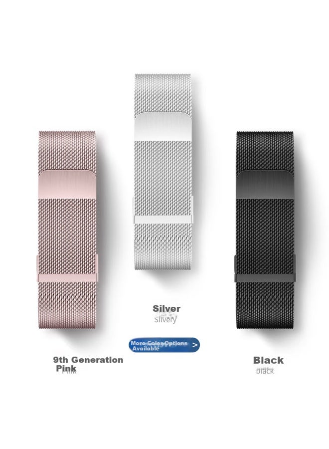 Wei Qiantu Weiqiantu Suitable For Huawei Watch Straps Gt6/6pro/gt5/4/5pro/watch5/4/4p Milanese Metal Steel Band | Push-in Dual Magnetic Clasp - 46/48 - Black - Image 4