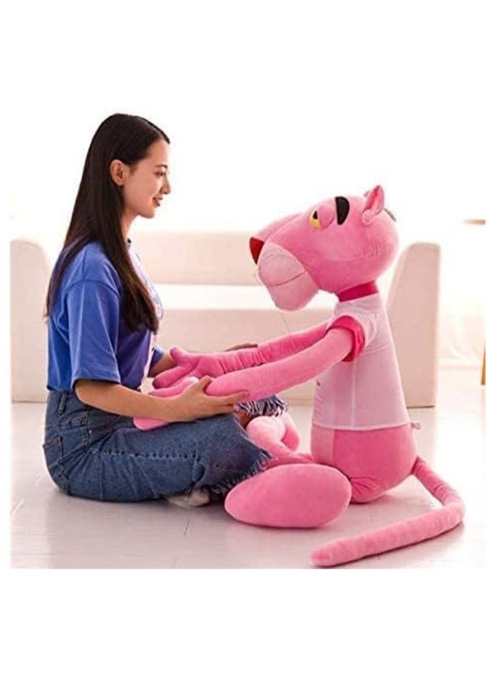 Pink Panther Stuffed Plush Toy Big Dolls with clothes for Home Decor, Kids Present - Image 2