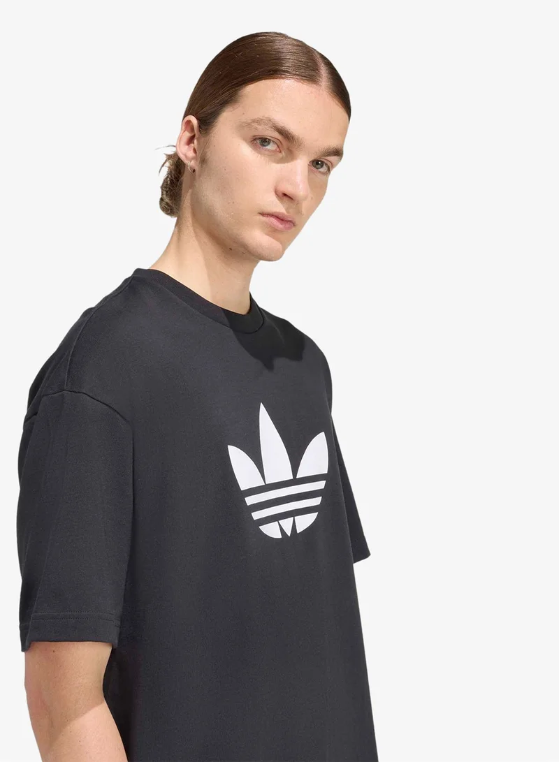 Adidas Originals BLACK/WHITE Adicolor Trefoil T-Shirt for Men | Best Price UAE