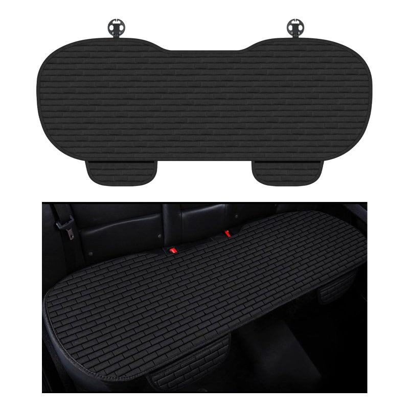 YGDMD Car Back Seat Cover,Non-Slip & Breathable Bench Seat Cover with Side Pockets for Car Storage & Protecting Interiors,Universal All-Season Seats Back Protector for Most Cars,SUVs (Rear Seat Cover) - Image 1