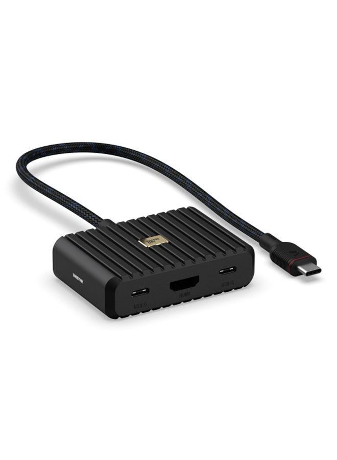 Unisynk 5 PORT USB-C HUB 8K 100W BLACK - Image 1
