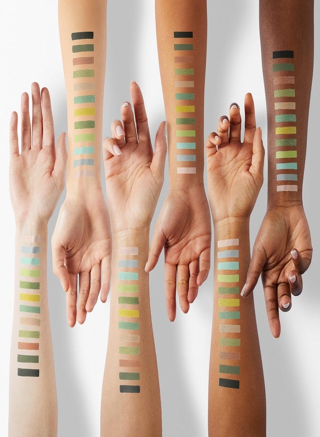 AMY'S DIARY Green Eyeshadow Palette - Forest Green, Yellow 16 Colors Matte & Glitter Eyeshadow - Long Lasting, Colorful Eye Shadow Platte for Christmas, Women & Girls - Image 4