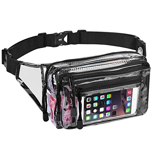 USPECLARE Clear Bag Stadium Approved Large Clear Fanny Pack for Women for Work,Multi-purpose Waist Bag for Travel & Sporting Event - Image 1