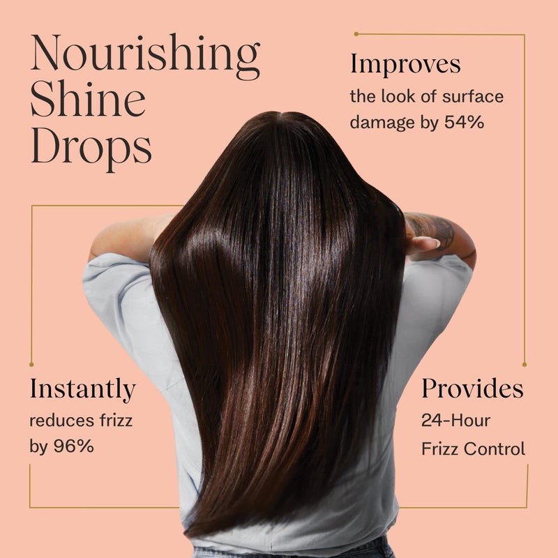 JVN Complete Nourishing Shine Drops, 1.7 Fl Oz, Frizz Fighting, Hair Smoothing Oil for Shine and Strength, Hair Care for Women and Men, Silicone Free - Image 2