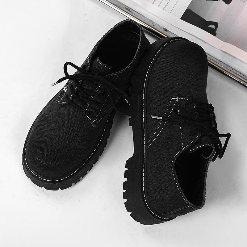 Colored Denim Canvas Shoes, Classic Japanese Work Shoes, Retro Casual Large-Toe Men'S Shoes, Outdoor Hard-Soled Labor Protection Shoes For Men - Image 3