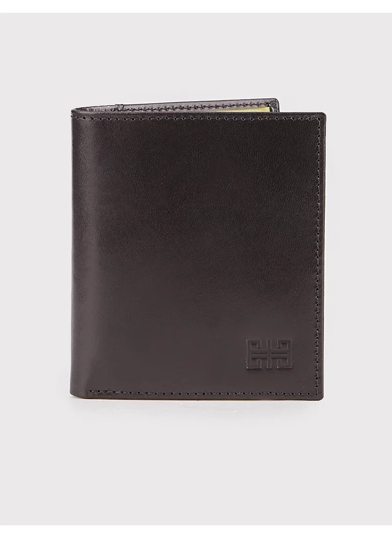 Cabani Genuine Leather Black Men's Card Holder Wallet