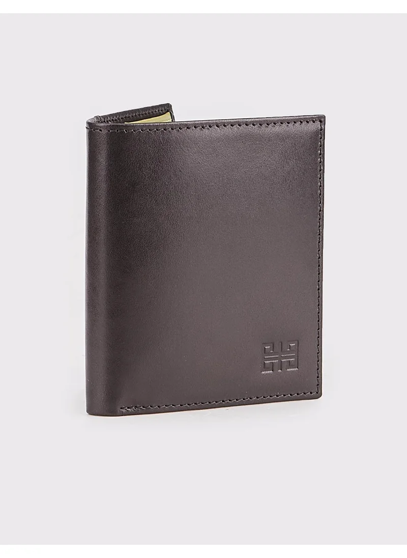 كاباني Genuine Leather Black Men's Card Holder Wallet