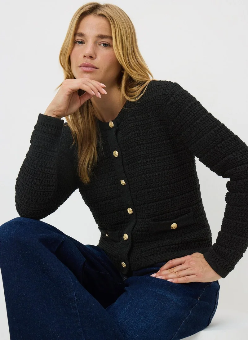 Matalan Black Button Through Cardigan