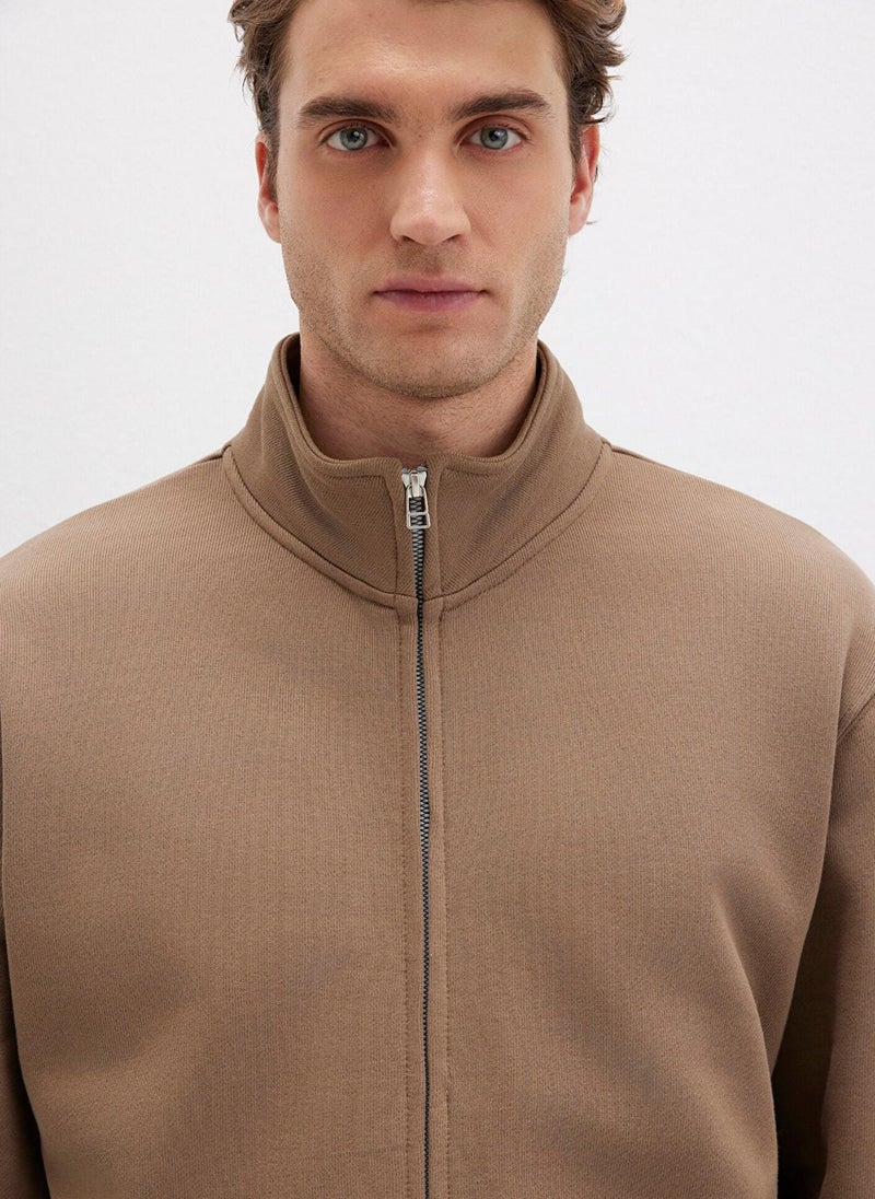 MAVI Full Zip Brown Sweatshirt - Image 5