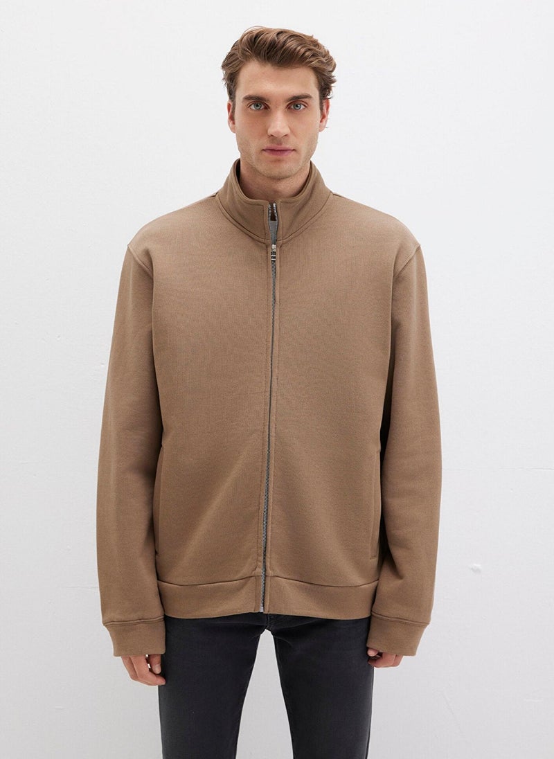 MAVI Full Zip Brown Sweatshirt - Image 3