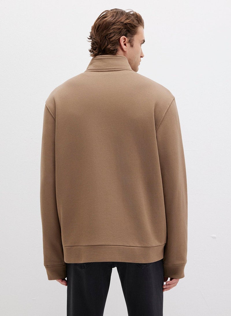 MAVI Full Zip Brown Sweatshirt - Image 4