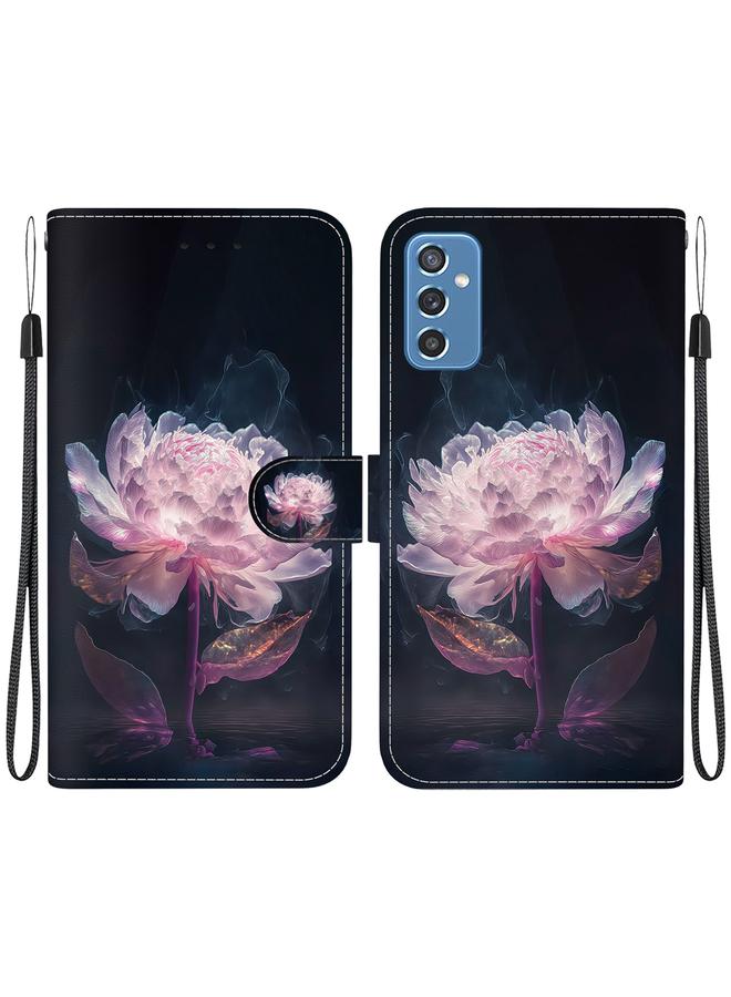 erorex Case For Samsung Galaxy M52 5G Crystal Texture Colored Drawing Leather Phone Case - Image 1