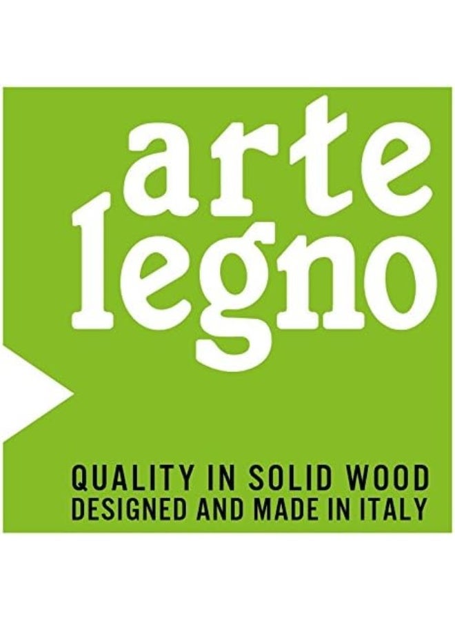 Arte Legno 83WL Magnetic Block and Elegant Kitchen DisplayCurved DesignStain Resistant Walnut Handcrafted in Italy10 Knife Capacity - Image 3