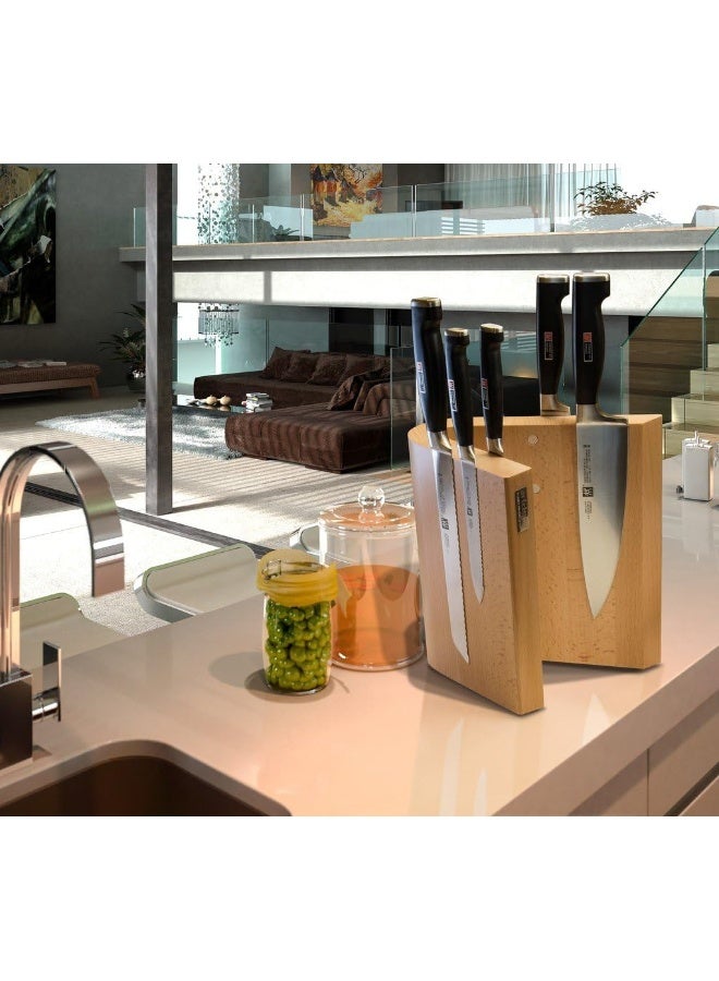 Arte Legno 83WL Magnetic Block and Elegant Kitchen DisplayCurved DesignStain Resistant Walnut Handcrafted in Italy10 Knife Capacity - Image 4