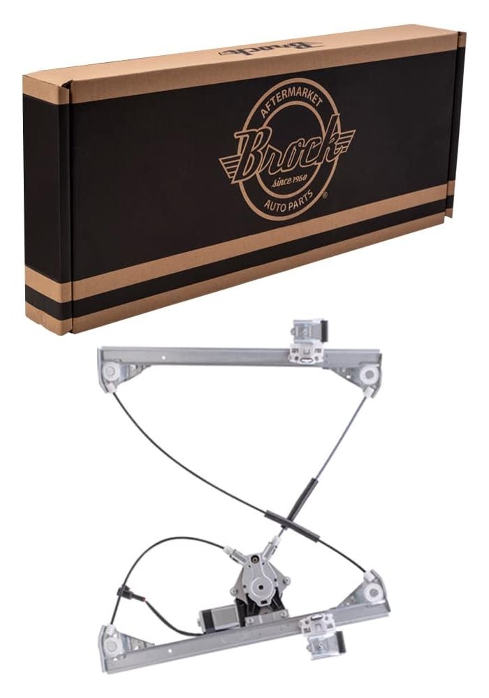 Brock Aftermarket Replacement Front Passenger Right Power Window Regulator with Motor for Hummer H2 (2003-2009) - Image 1