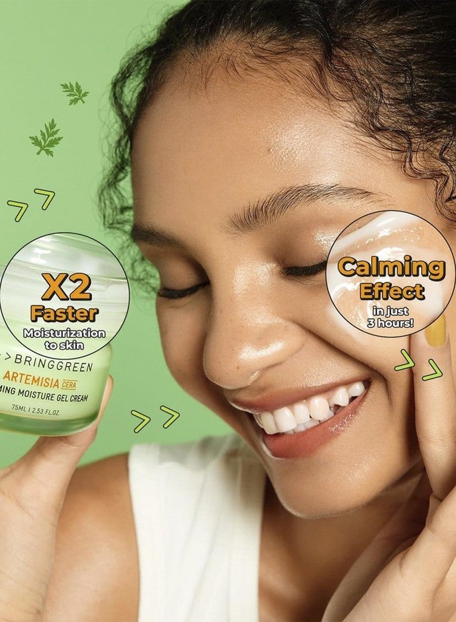 BRING GREEN Artemisia Cera Calming Moisture Gel Cream | Vegan Glass Skin Daily Skincare for Intense Moisturization for Dry, Oily skin, Calming Sensitive Skin, Irritated Skin 2.53 Fl. Oz. - Image 2