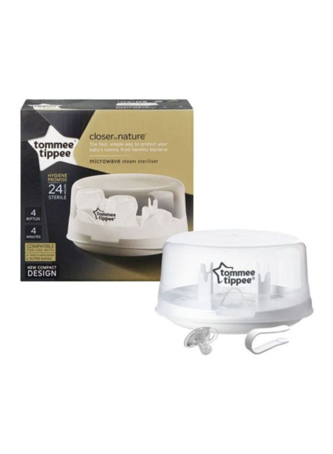 tommee tippee Closer To Nature Microwave Steam Steriliser, Pack Of 3 - White - Image 2