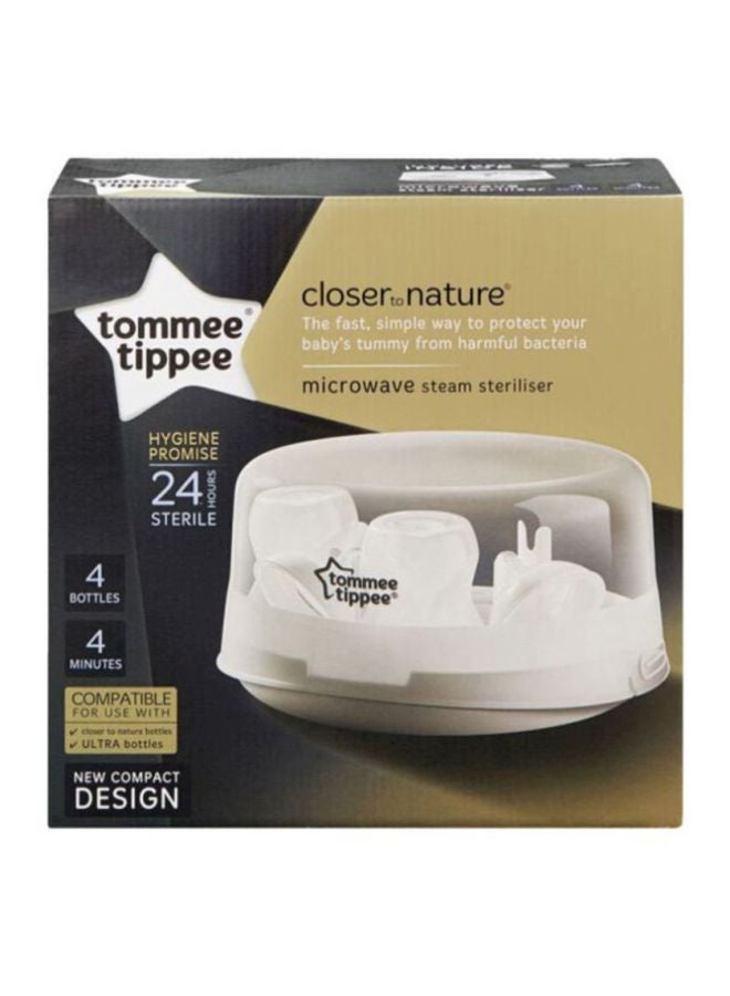 tommee tippee Closer To Nature Microwave Steam Steriliser, Pack Of 3 - White - Image 3