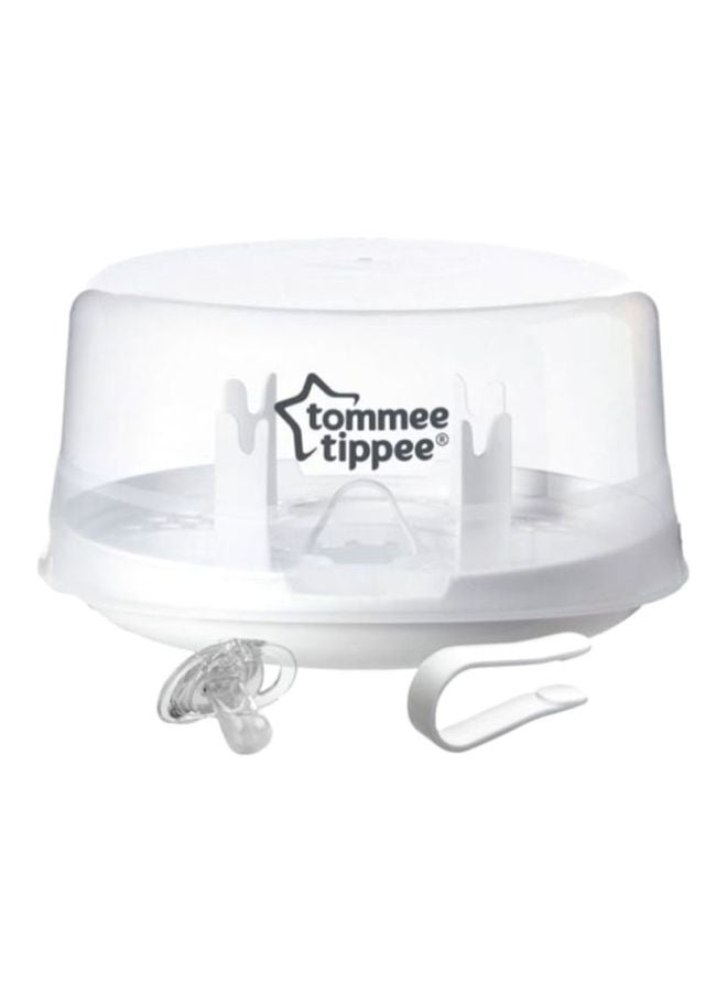 tommee tippee Closer To Nature Microwave Steam Steriliser, Pack Of 3 - White - Image 1