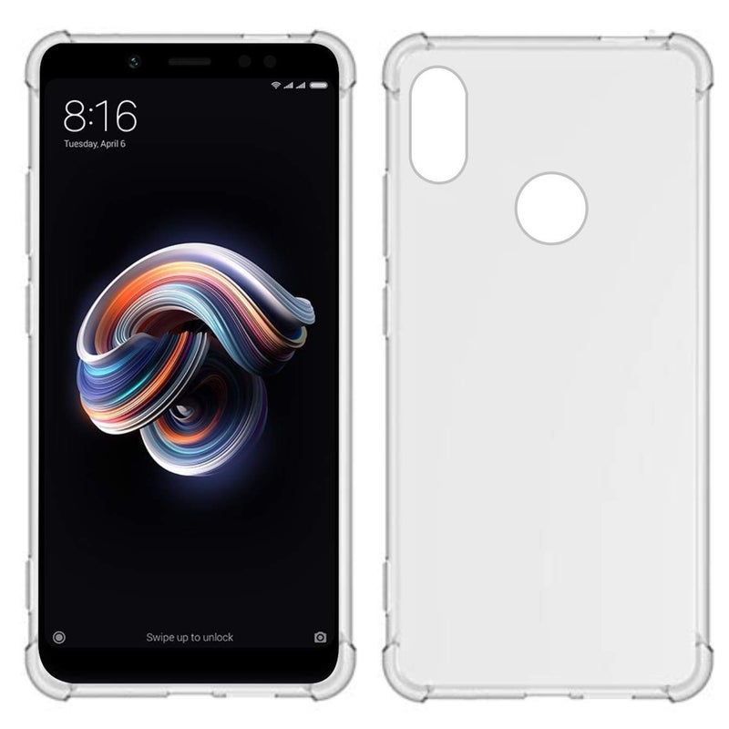 USTIYA TiYa USTIYA Case for Redmi Note 5 Redmi Note5 Pro Clear TPU Four Corners Protective Cover Transparent Soft Funda - Image 3