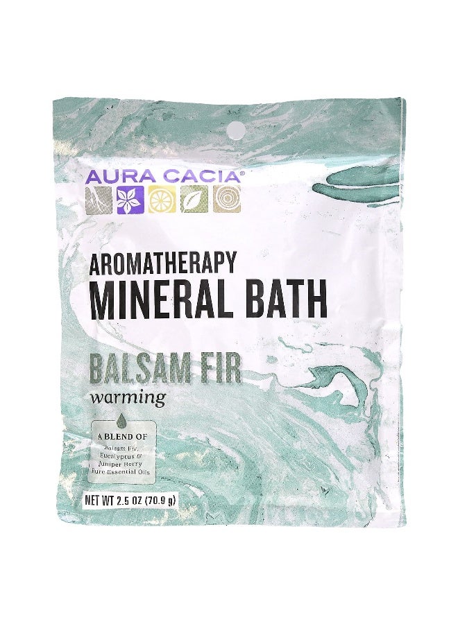 Aura Cacia, Aromatherapy Mineral Bath, Warming Balsam Fir, 2.5 oz (70.9 g) - Image 1