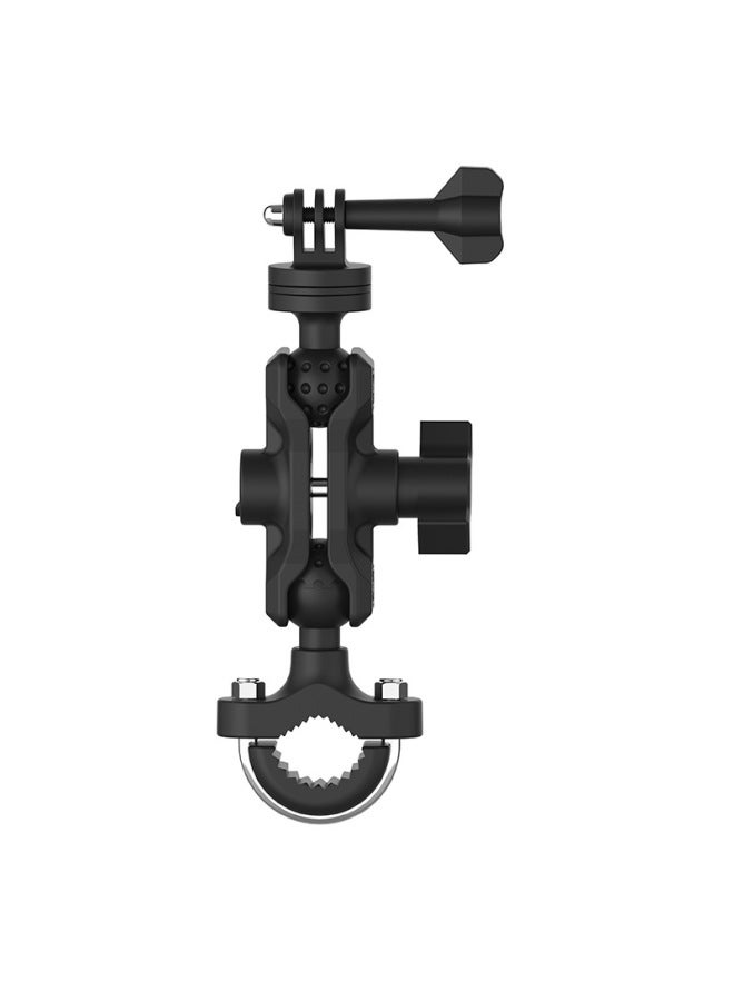Generic GOPRO Sports Camera Bracket Small Ant Mountain Dog Dajiang Staring Camera Accessories Motorcycle Driving Recorder Bracket-Color:15-35mm Bracket Handlebar Installation  - Image 3