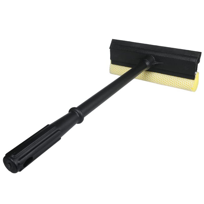 Window Squeegee Cleaning Tool 2 in 1 Window Cleaning Car Squeegee Windshield Cleaning Sponge and Rubber SqueegeeYellow