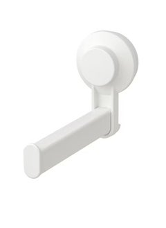 Toilet roll holder with suction cup, white