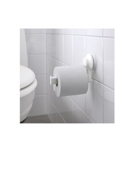 Generic Toilet roll holder with suction cup, white  - Image 2
