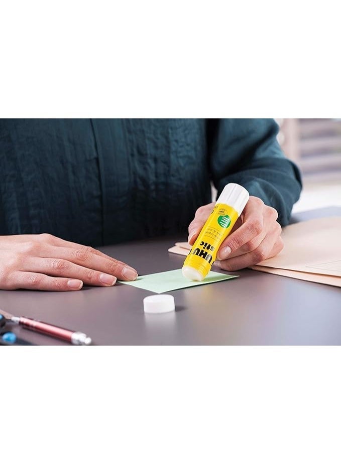 UHU stic, 21g, the proven glue stick, strong, fast, solvent free, clean, safe & sustainable for school, home, office, kids, arts and crafts, 98% natural, now packed in 50% recycled plastic - Image 2