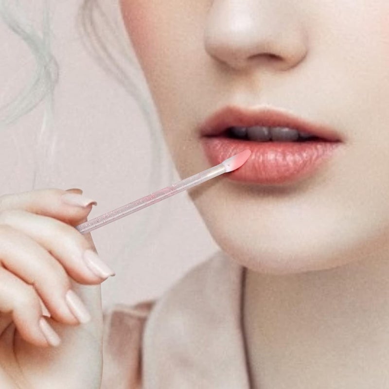 g2plus 100PCS Glitter Crystal Lip Brush, Disposable Lip Brushes Lip Gloss Applicators Lipstick Gloss Wands Applicator Perfect Makeup Tool Kits (Pink) - Image 4