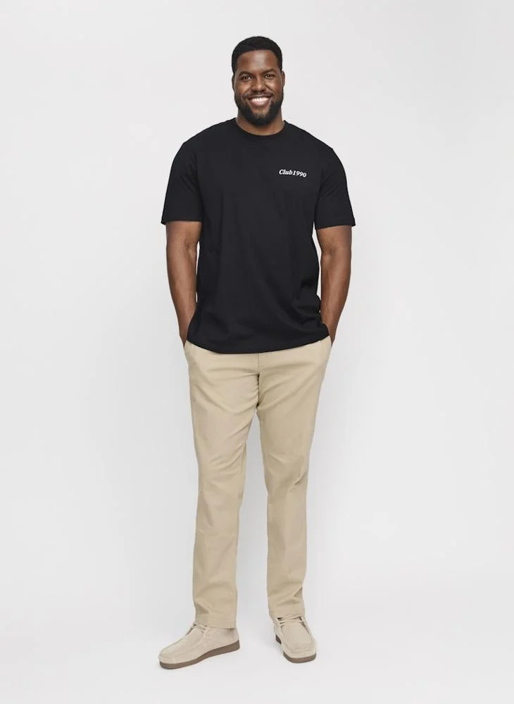 JACK & JONES Plus Size Logo Crew Neck T-Shirt
