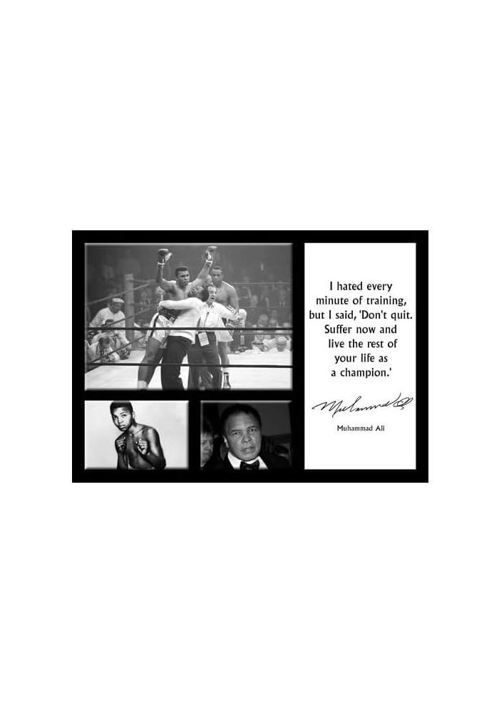 Muhammad Ali Boxing Quote Poster
