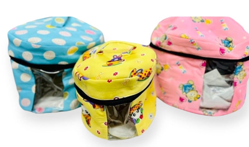 Partish Laddu Gopal Dresses Organizer Bag For Storage (Size 2 Dress) | Bal Gopal | Thakur Ji | Krishna Ji Poshak Organiser Kit (Random Color) - Image 4