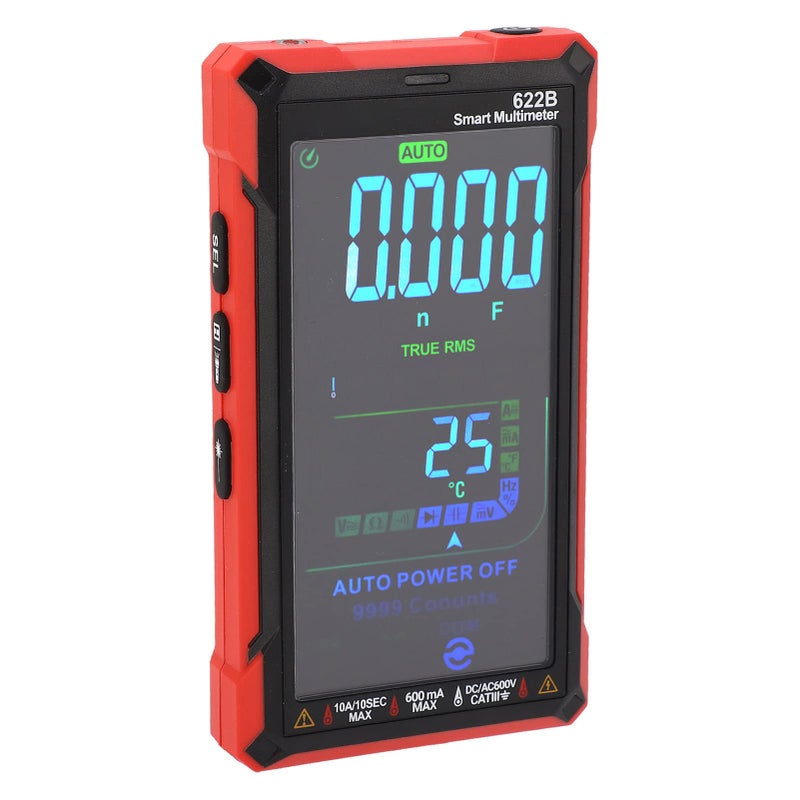 Smart Touch Large Screen Digital Multimeter Rechargeable Automatic Tester With Flashlight - Image 4