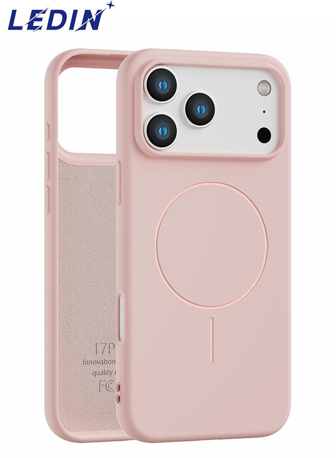ليدين جراب مغناطيسي لهاتف آيفون 17 برو ماكس [متوافق مع ماج سيف] [بطانة داخلية ناعمة من الألياف الدقيقة مقاومة للخدش]، جراب هاتف سيليكون فاخر - Image 1