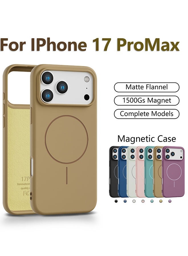 ليدين جراب مغناطيسي لهاتف آيفون 17 برو ماكس [متوافق مع ماج سيف] [بطانة داخلية ناعمة من الألياف الدقيقة مقاومة للخدش]، جراب هاتف سيليكون فاخر - Image 5