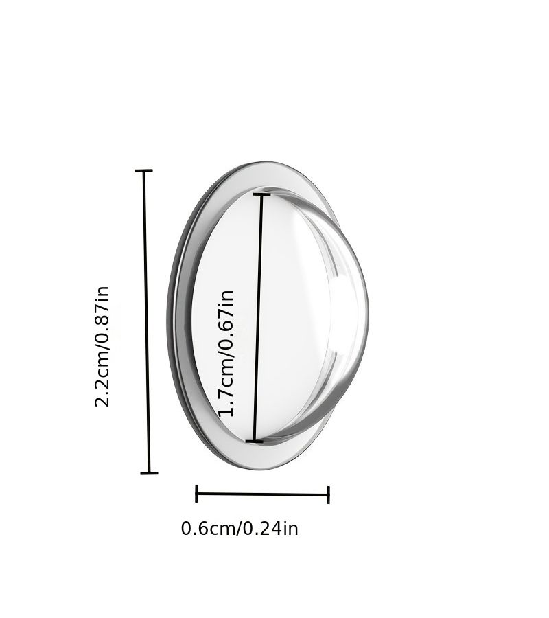 1pc Universal Car Camera Protective Cover Dustproof Scratch Proof Panoramic Rearview Lens Cap - Image 2