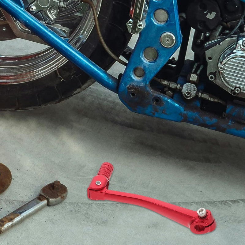 Folding Aluminum Alloy Gear Shift Pedal for Xr50 Dirt Bike Red - Image 5