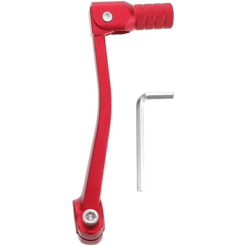 Folding Aluminum Alloy Gear Shift Pedal for Xr50 Dirt Bike Red - Image 1