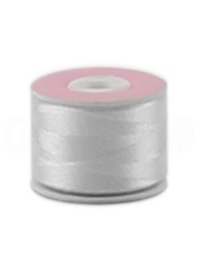 CleverDelights Size L Prewound Bobbins - 144 Pack - White - Cardboard Sided - 3/8" x 13/16" - Image 2