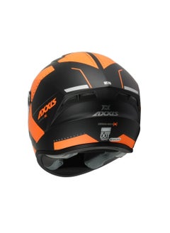 AXXIS Axxis Axxis Draken S Sonar B3 Matt Fluo Orang Helmet  - Image 3