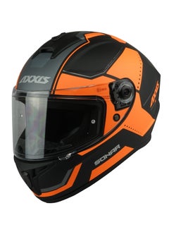 AXXIS Axxis Axxis Draken S Sonar B3 Matt Fluo Orang Helmet  - Image 1